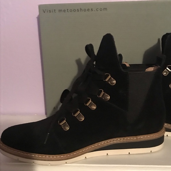 ADAM TUCKER ME TOO AJAY 14 Black Suede Ankle Boots - Picture 6 of 12